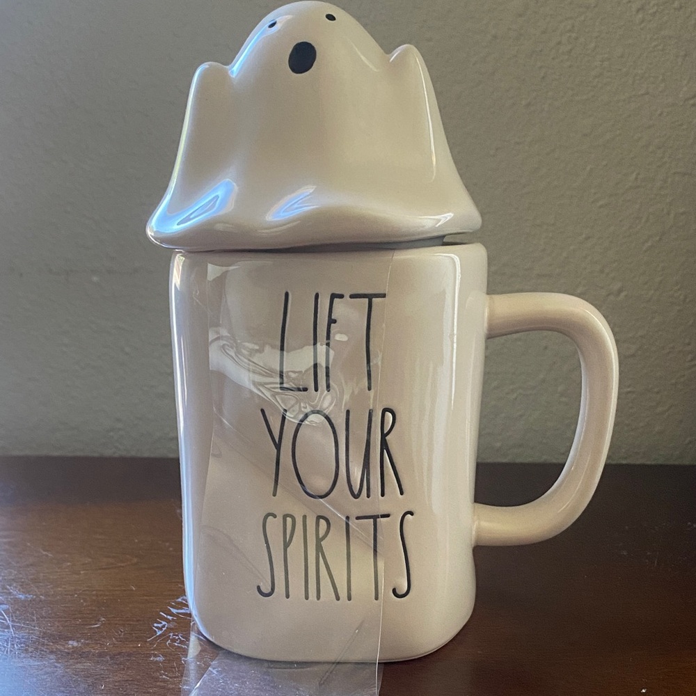Rae Dunn Cream Ghost Mug